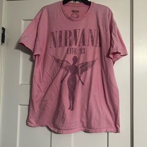 Nirvana Pink Graphic T-Shirt